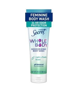 Secret Feminine Wash, 24 HR Deodorizing Body 8 Fl Oz (Pack of 1)